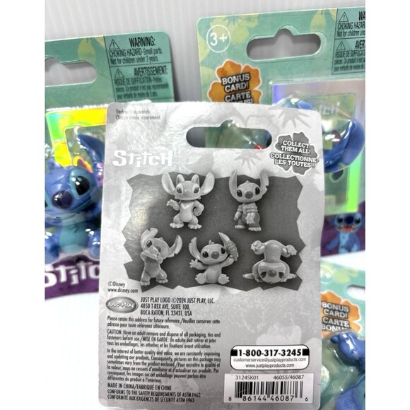 Lilo & Stitch Collectable Toys WITH Card! 4pc Set Action Figures/Cake Toppers - Picture 5 of 7
